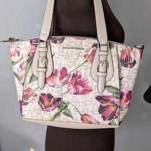 Dana Buchman Floral Shoulder Handbag Large